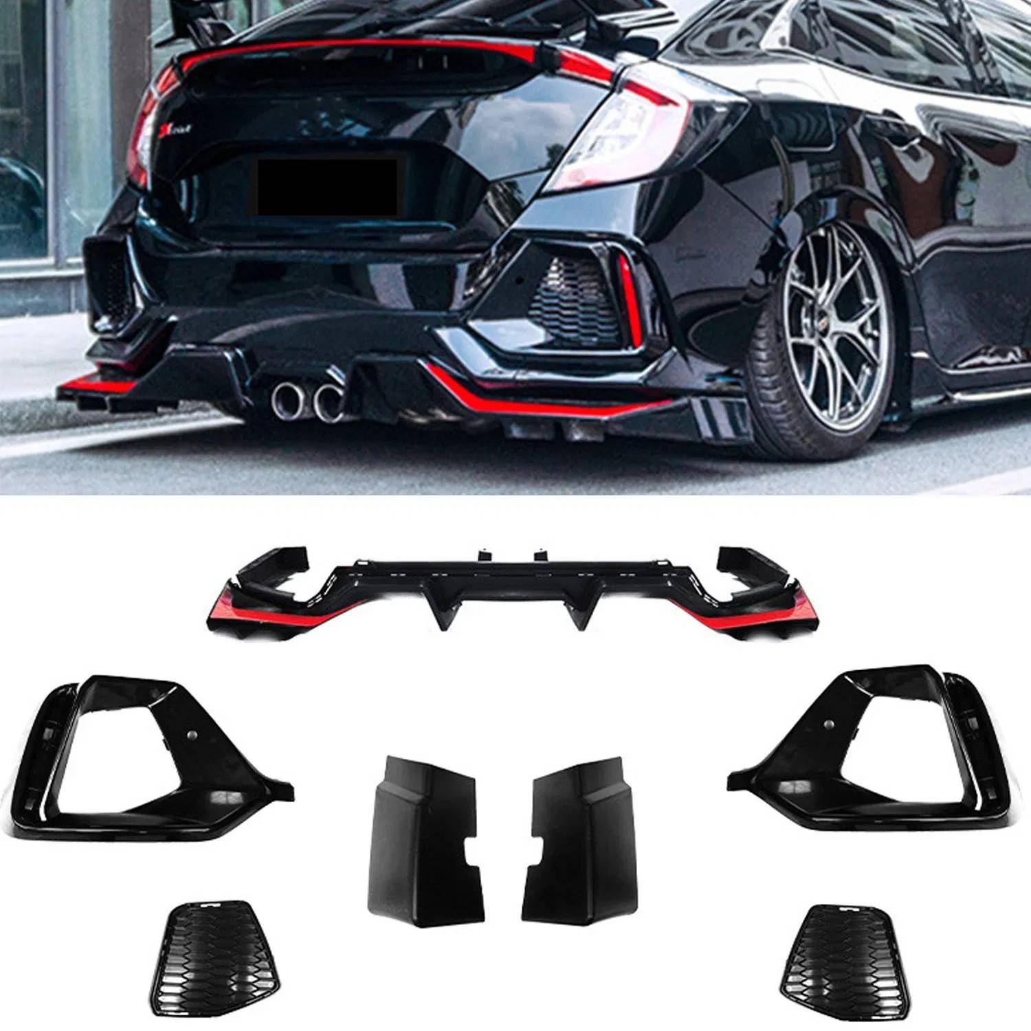 PP material body kit